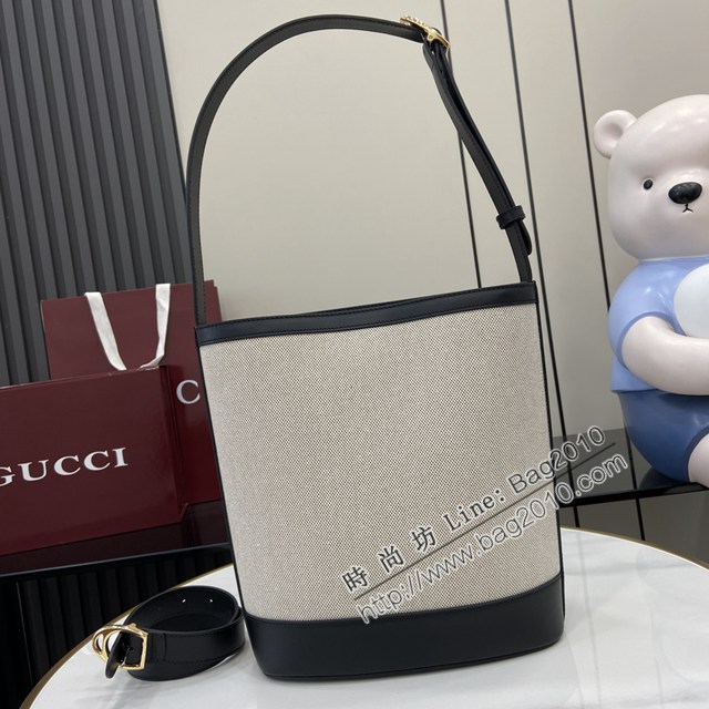 Gucci專櫃古馳2025春夏系列最新款水桶包手提單肩斜挎女包 jh2621型號：833660